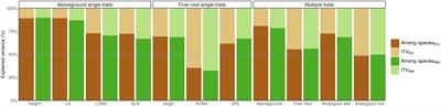 Intraspecific variation in fine-root traits is larger than in aboveground traits in European herbaceous species regardless of drought